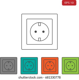 icon electrical outlet volts