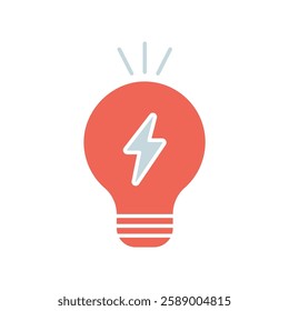 Icon a electricity, isolated against a clean background.