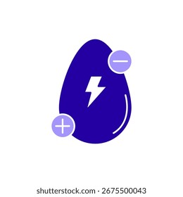Icon a electrolyte, isolated against a clean background.