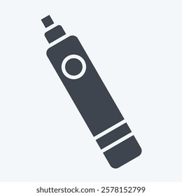 Icon Electronic Cigarette. related to Vape symbol. glyph style. design editable