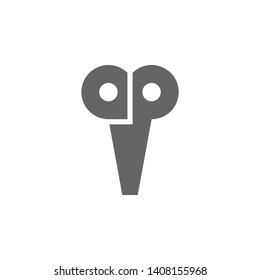  Scissors icon. Element of materia flat tools icon