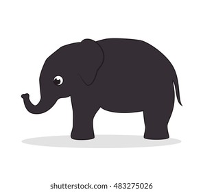 icon elephant design isolated