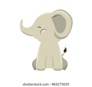 icon elephant design isolated
