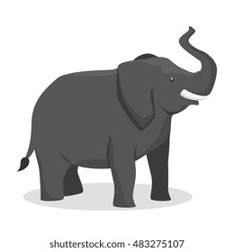 icon elephant design isolated