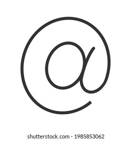 Icono para correo electrónico y dirección digital.