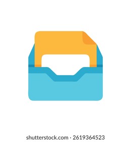 Un icono para las carpetas de la bandeja de entrada de correo electrónico.