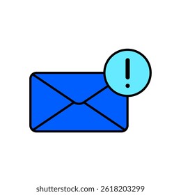Ícone de um e-mail, isolado em um plano de fundo limpo.