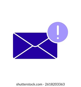 Ícone de um e-mail, isolado em um plano de fundo limpo.