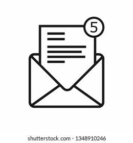 icon email with new message