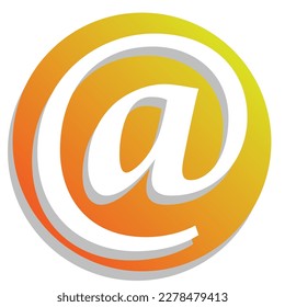 Icon Of Email Orange Flat