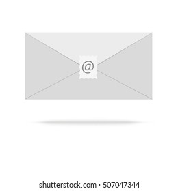 icon for emails  isolated on a  white