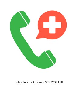 icon emergency call doctor.medicine and health.