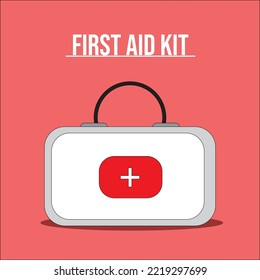 Icon Emergency First Aid Kit Bag Vector 