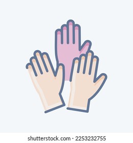 Icon Emergency. related to Volunteering symbol. doodle style. Help and support. friendship