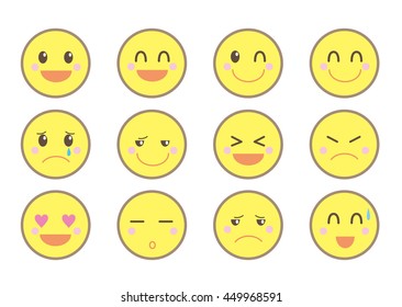 Icon emotion sticker