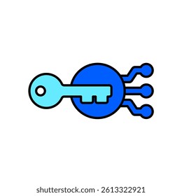 Icon a encryption, isolated against a clean background.