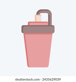 Icon Energy Drink. related to Hockey Sports symbol. flat style. simple design editable