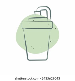 Icon Energy Drink. related to Hockey Sports symbol. Color Spot Style. simple design editable