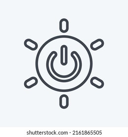 Icon Energy. suitable for Community symbol. line style. simple design editable. design template vector. simple symbol illustration