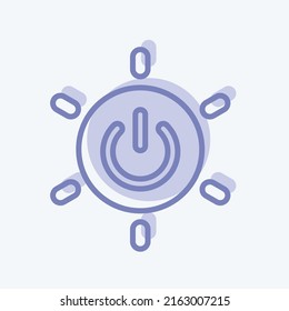 Icon Energy. suitable for Community symbol. two tone style. simple design editable. design template vector. simple symbol illustration
