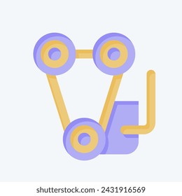 Icon Engine. related to Garage symbol. flat style. simple design editable. simple illustration
