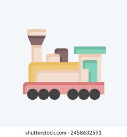 Icono Motor. relacionado con el símbolo de la estación de tren. estilo plano. ilustración de diseño simple