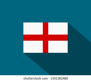 icon of england flag on yellow background. vector illustration