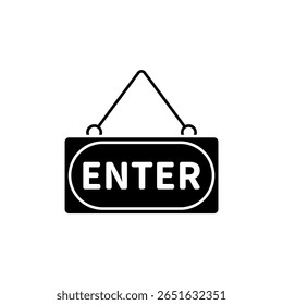 Icon a enter, isolated against a clean background.
