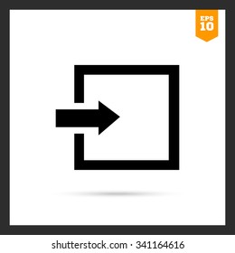 Icon of entrance or log in sign