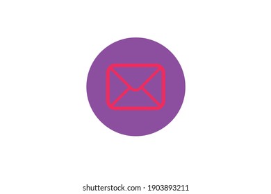 aplicación de diseño de líneas de color de sobre de icono