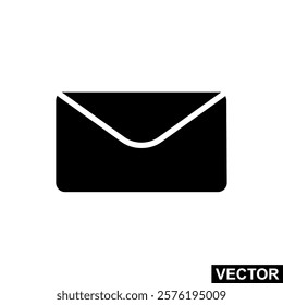 The icon of Envelope mail. Message icon vector. Simple flat icon illustration of Envelope mail. Envelope mail Icon Vector illustration logo template for many purpose.