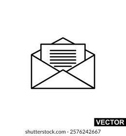 The icon of Envelope mail. Message icon vector. Simple flat icon illustration of Envelope mail.