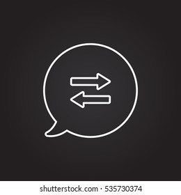Icon of envelope or message on gray background. All elements envelope or message for web design and decoration of greeting cards.

