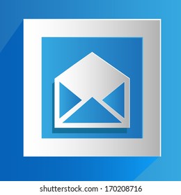 Icon envelope message vector