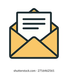 Icon Envelope opening to reveal message