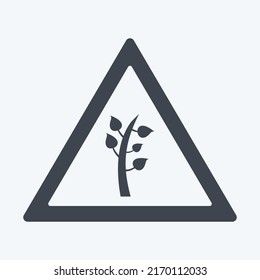Icon Environment. suitable for Community symbol. glyph style. simple design editable. design template vector. simple symbol illustration