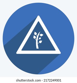 Icon Environment. suitable for Community symbol. long shadow style. simple design editable. design template vector. simple symbol illustration