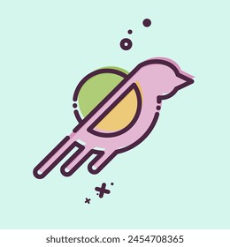 Icon Environmental Awareness. related to Recycling symbol. MBE style. simple design illustration