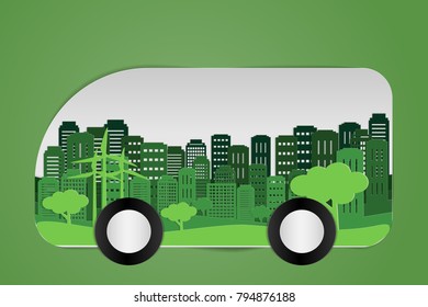 icon environmental and eco-friendly technologies, energy saving, ecological recycling. Vector illustration 