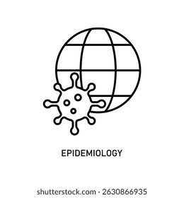 Icon a epidemiology, isolated against a clean background.