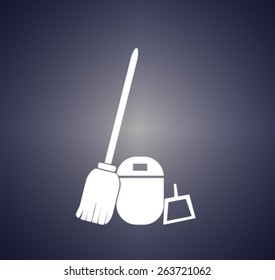 icon of equipmebt for cleaning