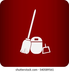 icon of equipmebt for cleaning