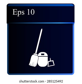 icon of equipment for cleaning