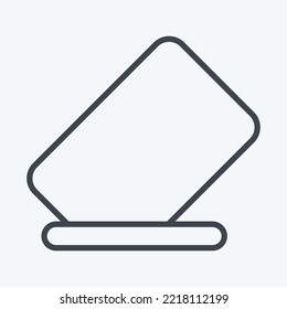 Icon Eraser. related to Graphic Design Tools symbol. line style. simple design editable. simple illustration. simple vector icons