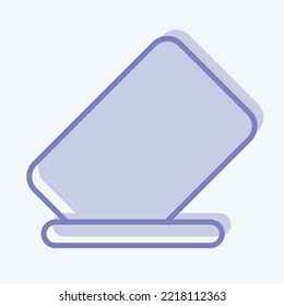 Icon Eraser. related to Graphic Design Tools symbol. two tone style. simple design editable. simple illustration. simple vector icons