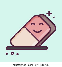 Icon Eraser. suitable for Paint Art Tools symbol. MBE style. simple design editable. design template vector. simple illustration