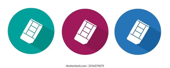 Icon for eraser vector illustration in flat.