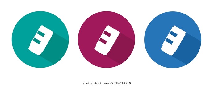 Icon for eraser vector illustration in flat.