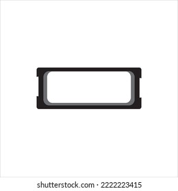 Icon eraser white board line illustrator white black and white