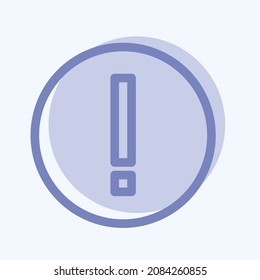 Contorno de error de icono - Estilo de dos tonos - Ilustración simple, trazo editable,Vector de plantilla de diseño, Buena para impresiones, carteles, anuncios, anuncios, gráficos de información, etc.